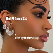 The 925 Square Stud - BERNA PECI JEWELRY