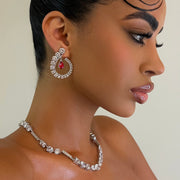 The Rose Dripping Swirl Hoop - BERNA PECI JEWELRY