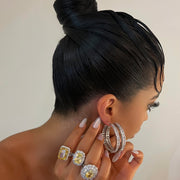 The 925 Chunky Disco Hoops - BERNA PECI JEWELRY