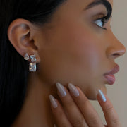 Left Pear Crystal Studs - BERNA PECI JEWELRY