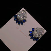 The 925 Sapphire Vintage Stud - BERNA PECI JEWELRY