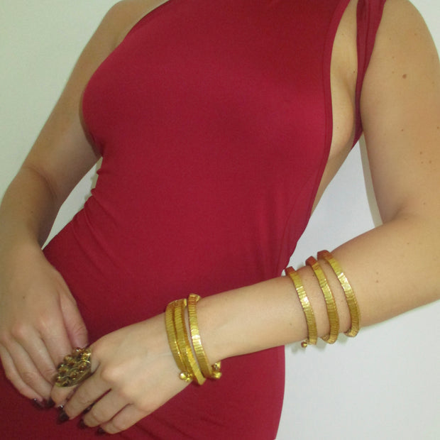 The Maxi Gold Arm Warp - BERNA PECI JEWELRY