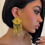 The Gold Eye Protection Earrings - BERNA PECI JEWELRY